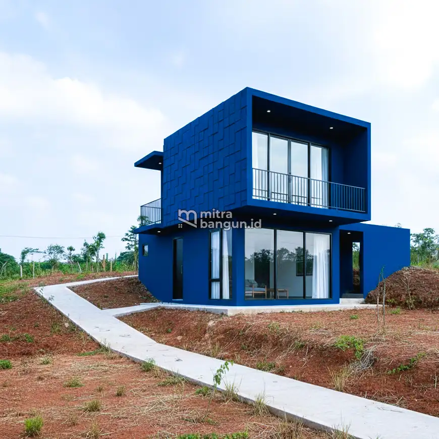 inspirasi Desain di Rumah Tanah Menurun tekstur kotak Kotak