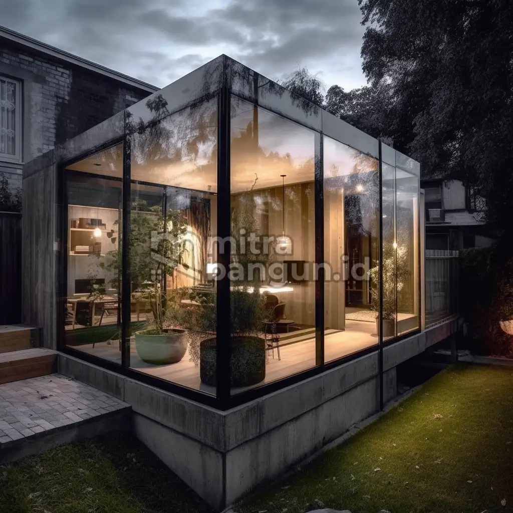 open space di rumah kotak