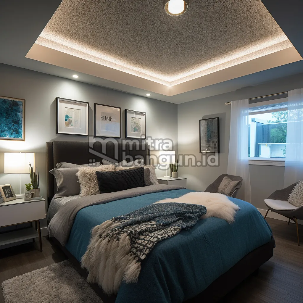desain plafon kamar led