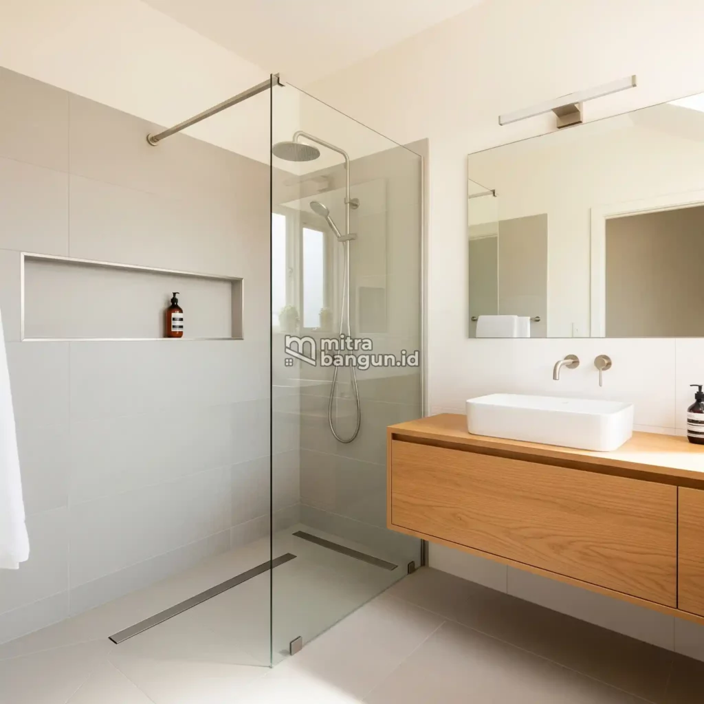 shower di kamar mandi minimalis