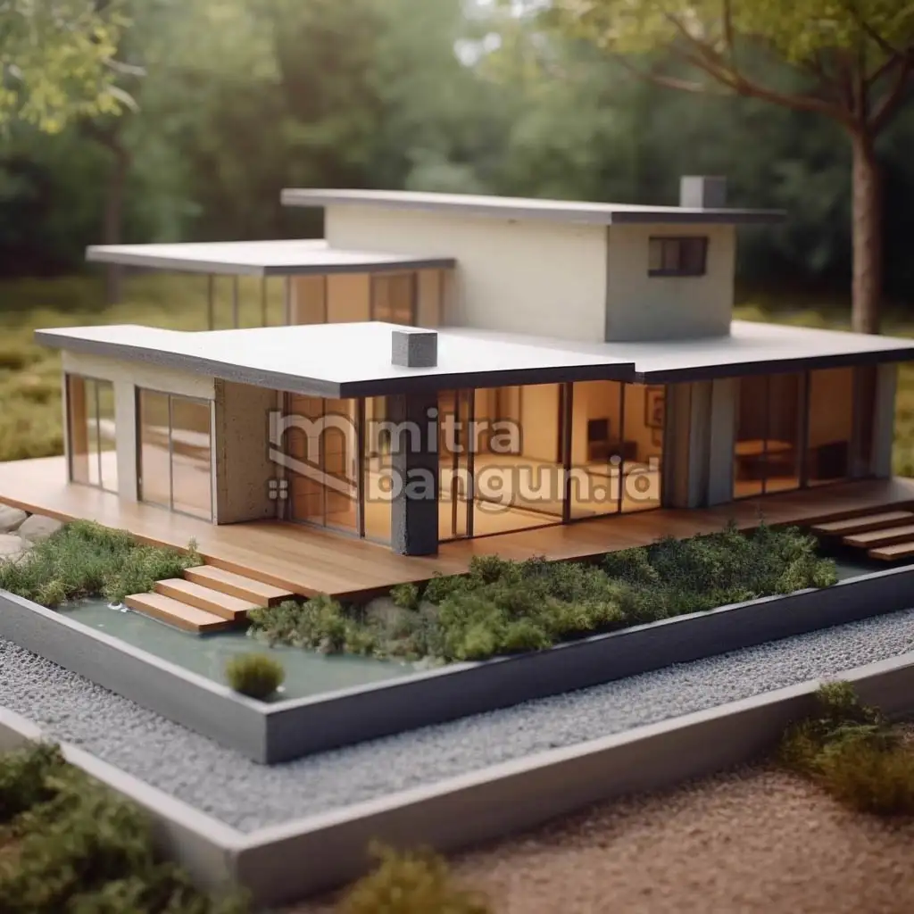 model atap flat rumah