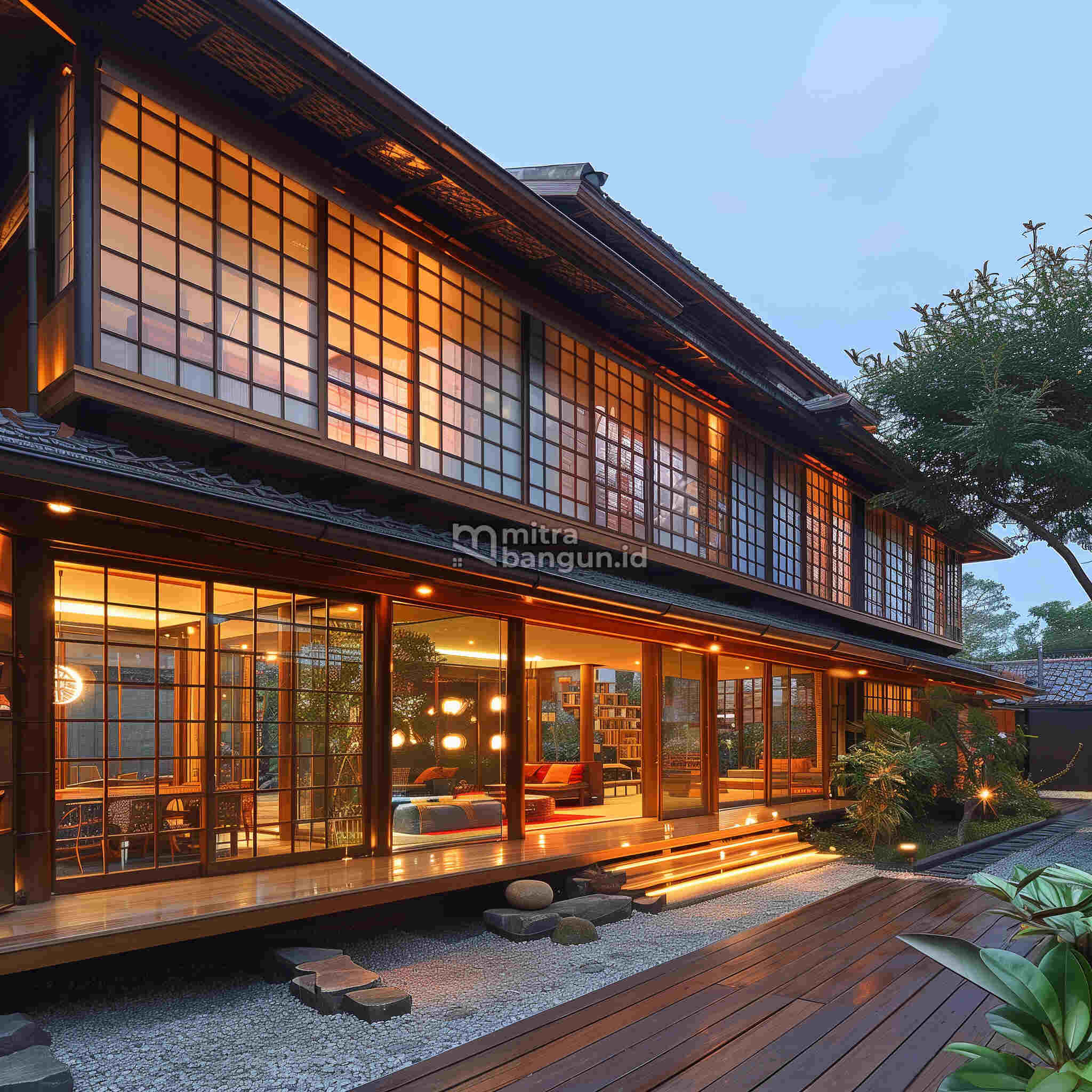 9 Desain Rumah Memanjang ke Samping, Lengkap Ada Denah