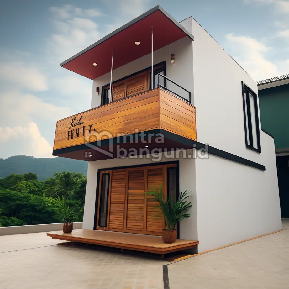 rumah minimalis 2 lantai hemat lahan