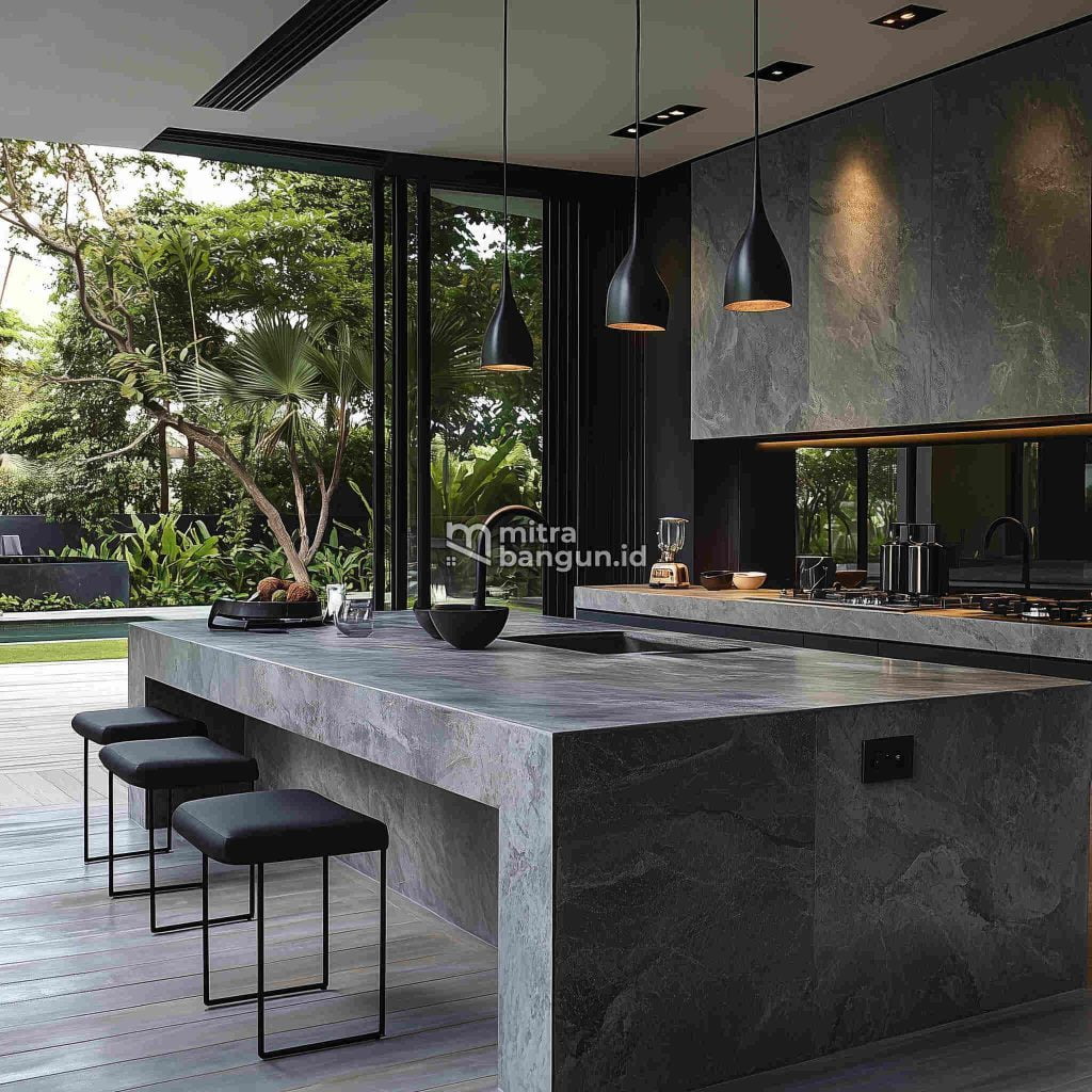Dapur Minimalis Modern Mewah Outdoor