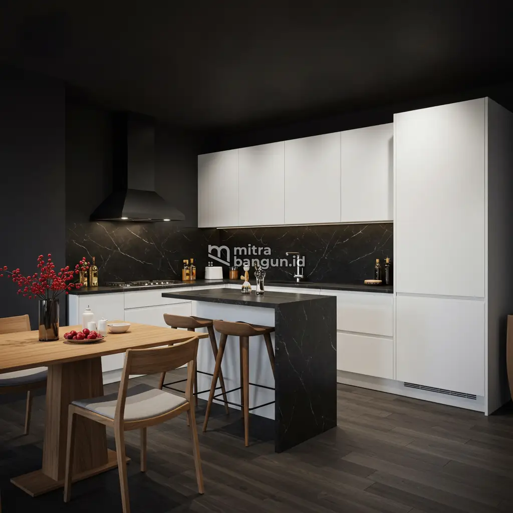 model dapur minimalis mewah yang tertutup