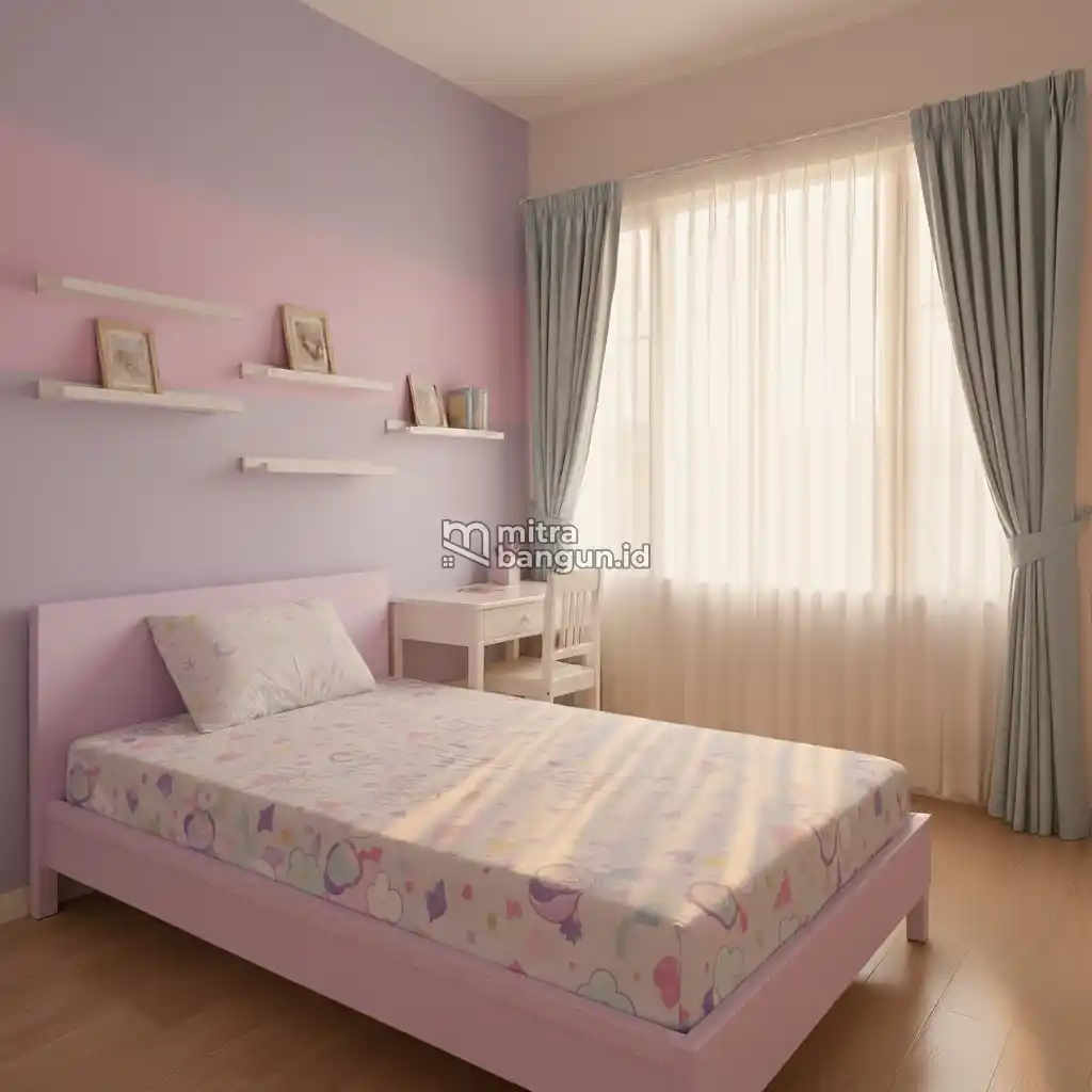 Warna Pastel untuk Kamar Anak Perempuan