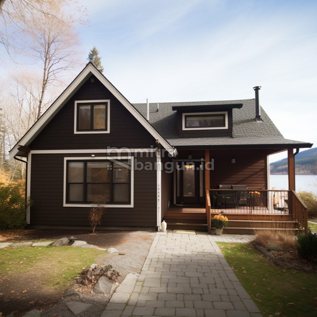 rumah-warna-luat-coklat - Mitrabangun.id