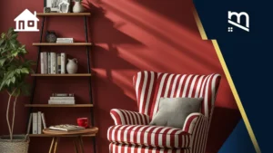 kombinasi warna cat rumah merah