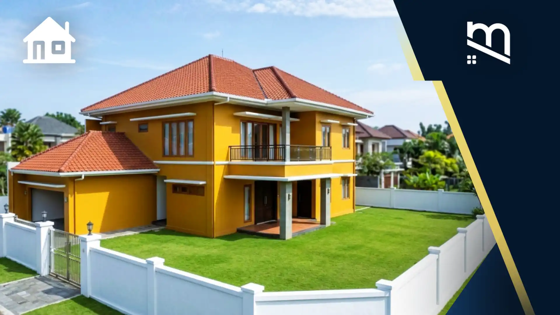 cat rumah warna kuning