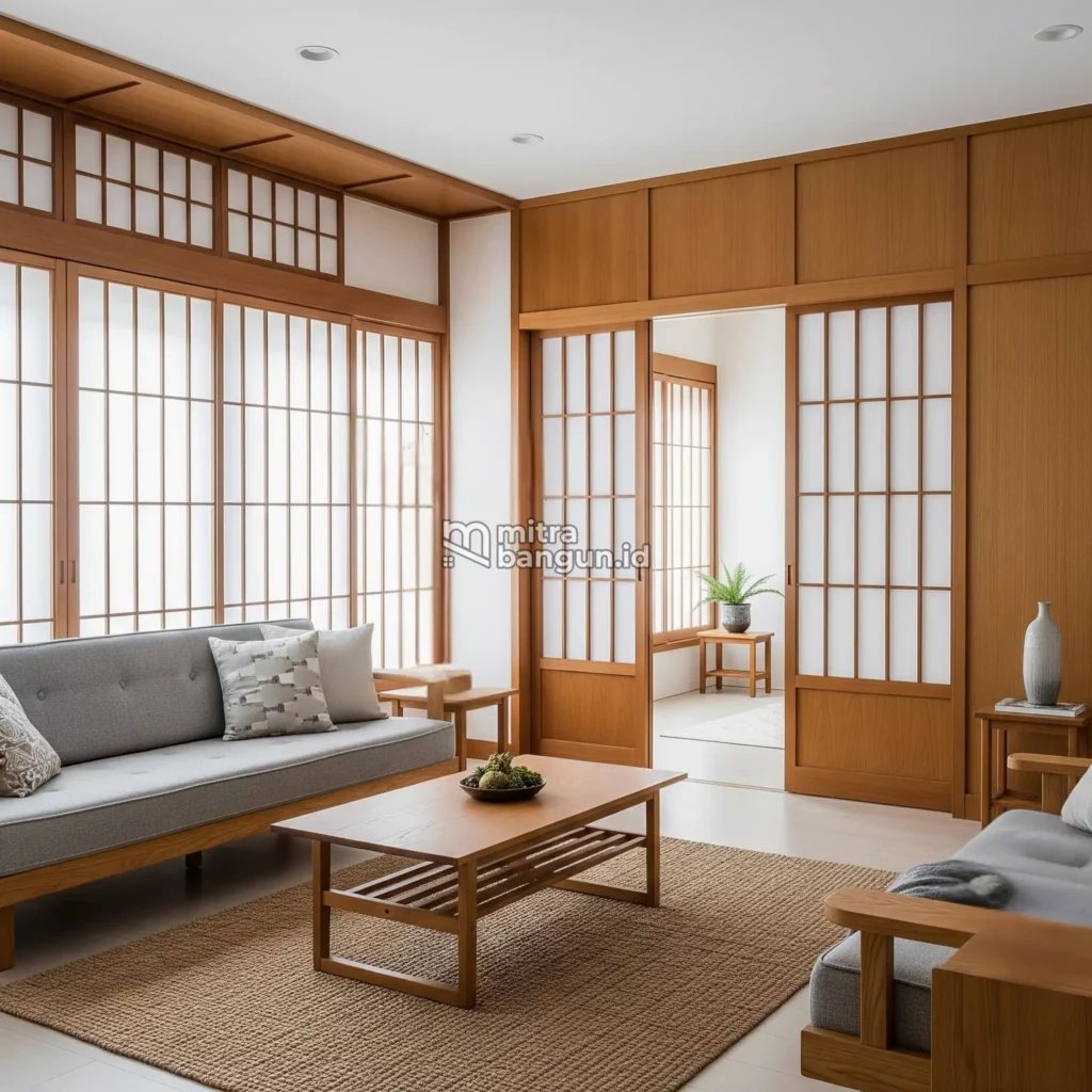 Furnitur minimalis dan fungsional japandi