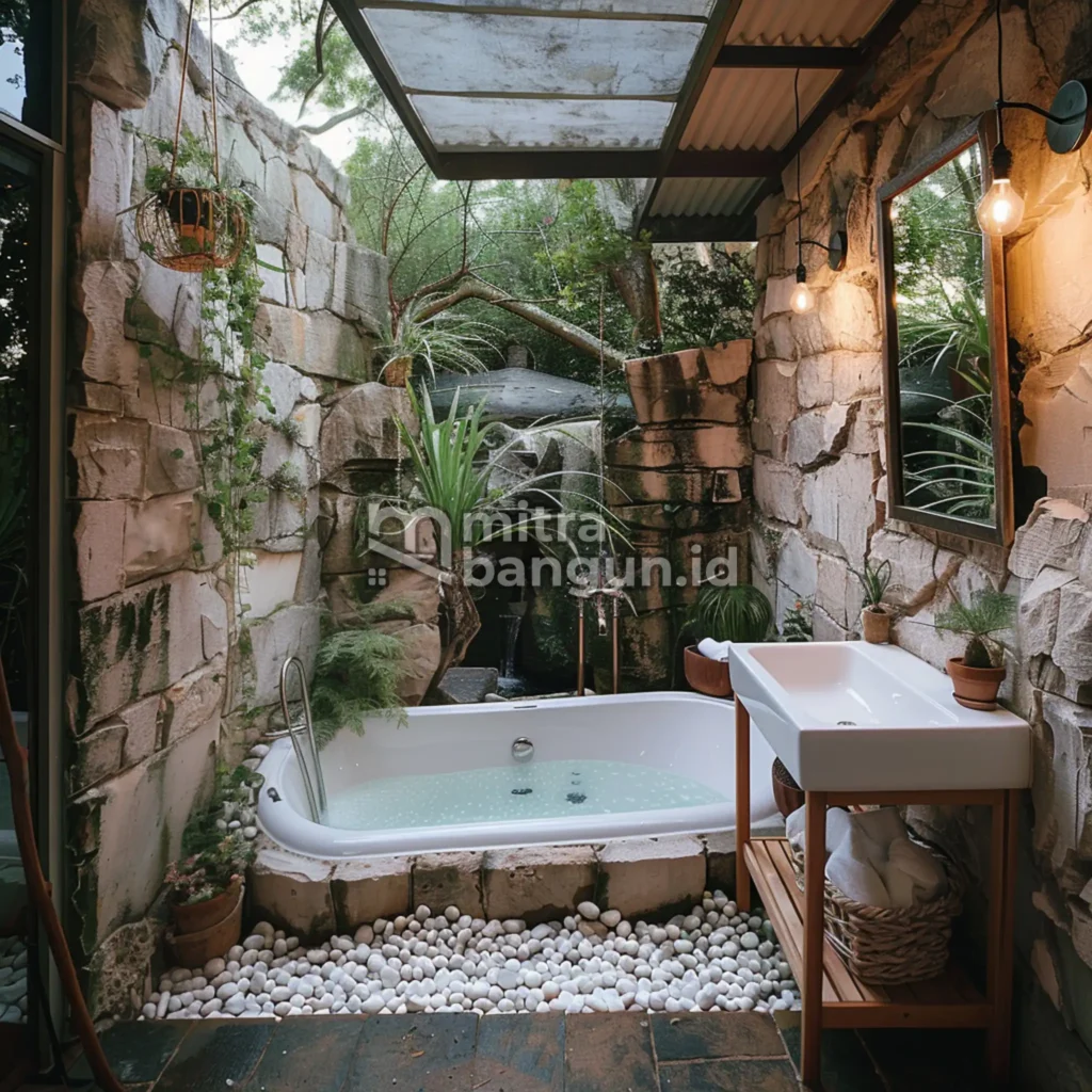 kamar mandi outdoor estetik