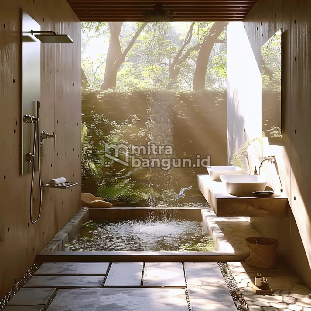kamar mandi outdoor minimalis