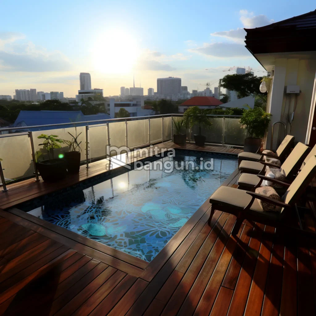 rooftop bisa jadi kolam renang di rumah