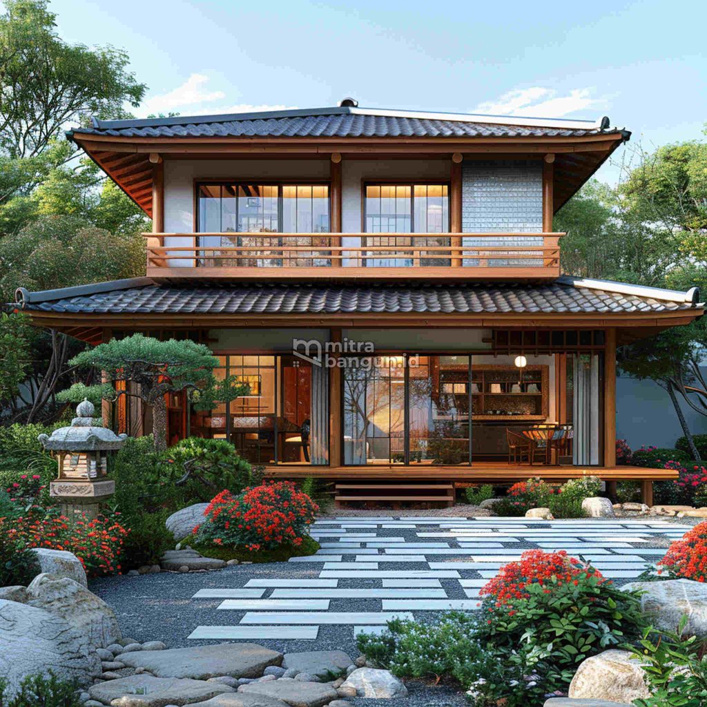 Rumah Tampak Depan Gaya Jepang