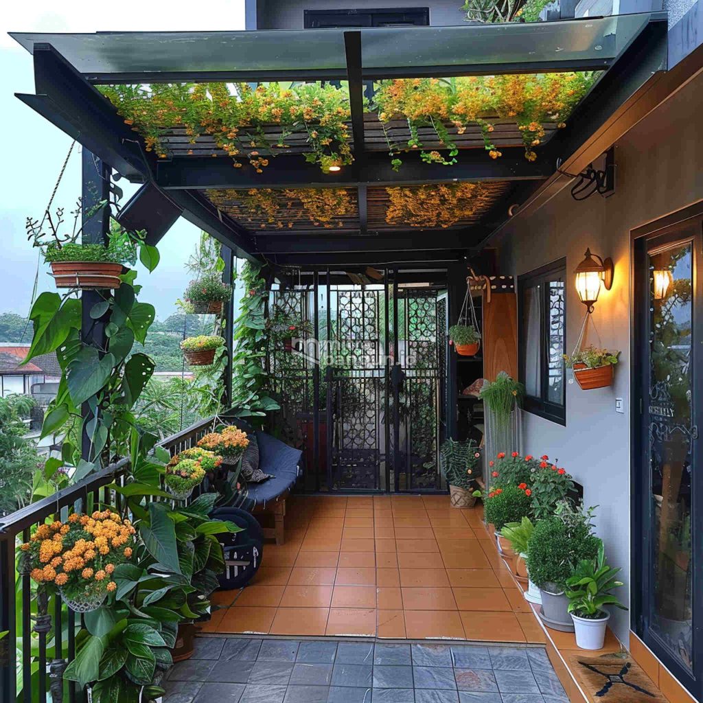 Kanopi balkon Lantai 2 Taman Mini