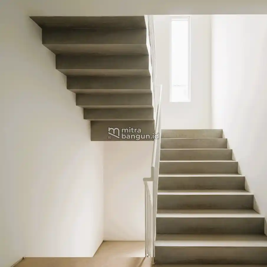 Tangga minimalis bahan beton