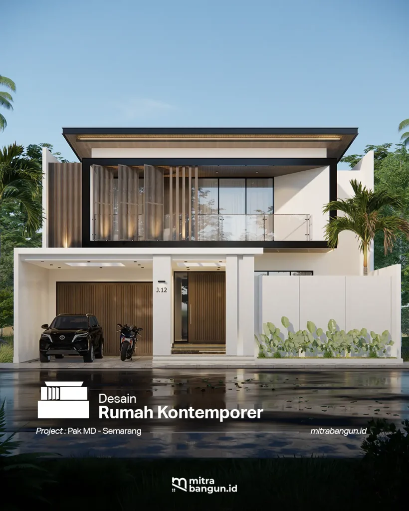 desain rumah surabaya gaya kontemporer