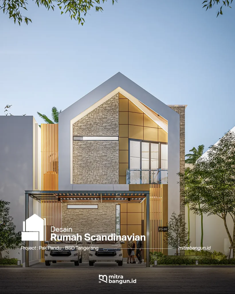 desain rumah surabaya gaya scandinavian