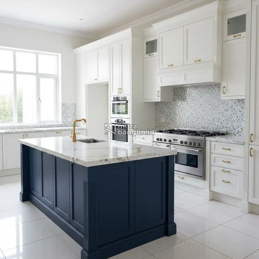interior rumah mewah di ruang dapur