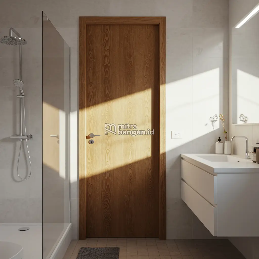 Pintu Kamar Mandi Bahan Kayu