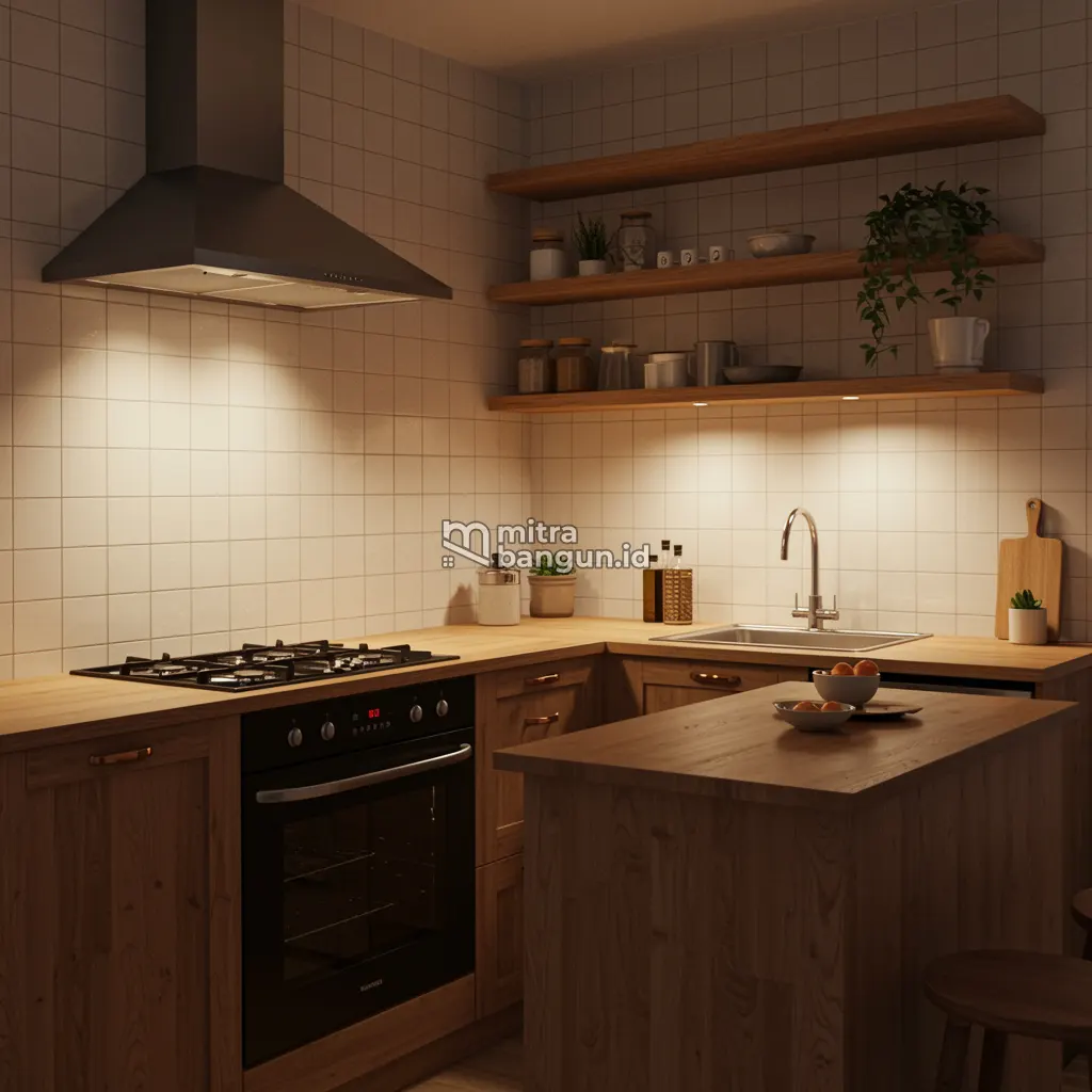 Keramik Dinding Dapur Motif Kotak Putih Kecil