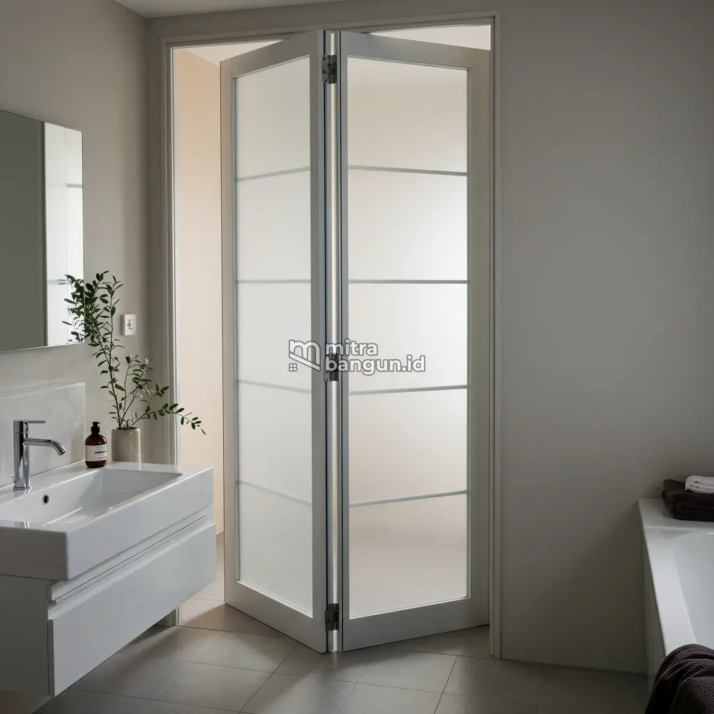 Model Pintu Kamar Mandi Lipat