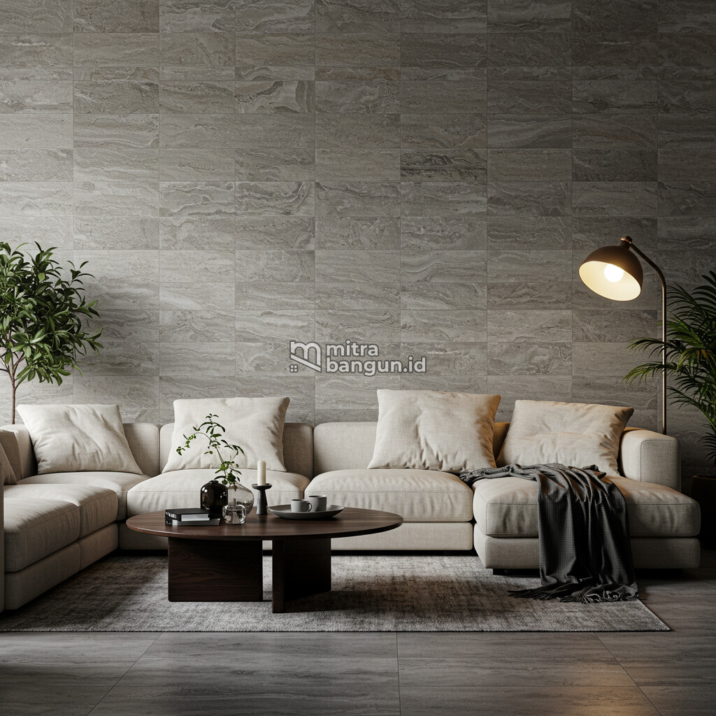 Keramik Motif Batu Alam Travertine