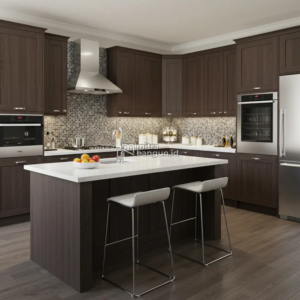 Kitchen Set Mewah Letter L
