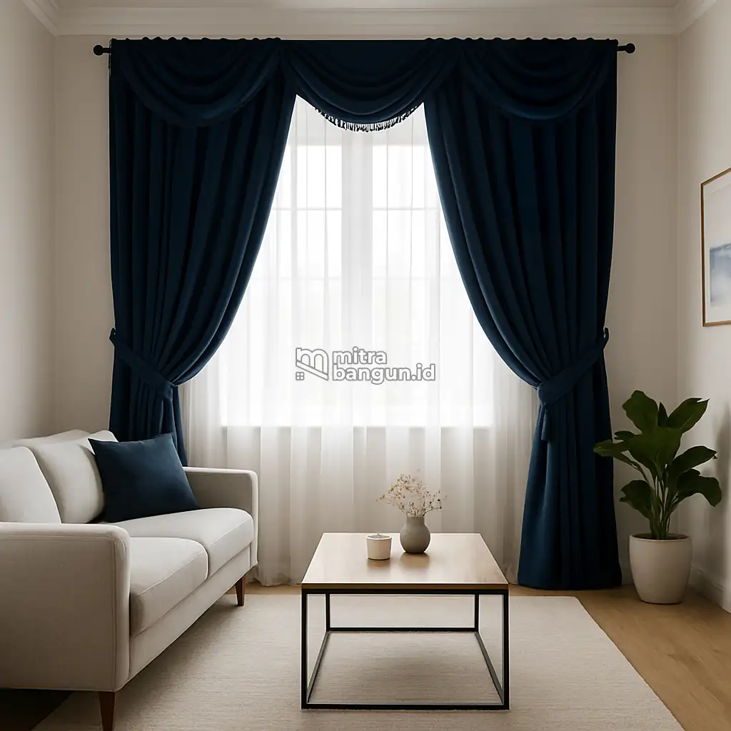 Gorden Ruang Tamu Minimalis Elegan