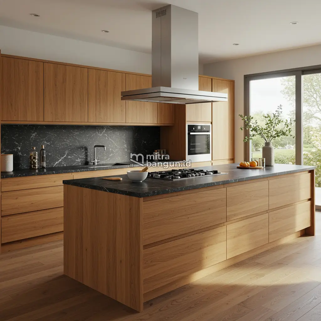 Kitchen Set Mewah Kayu Jati