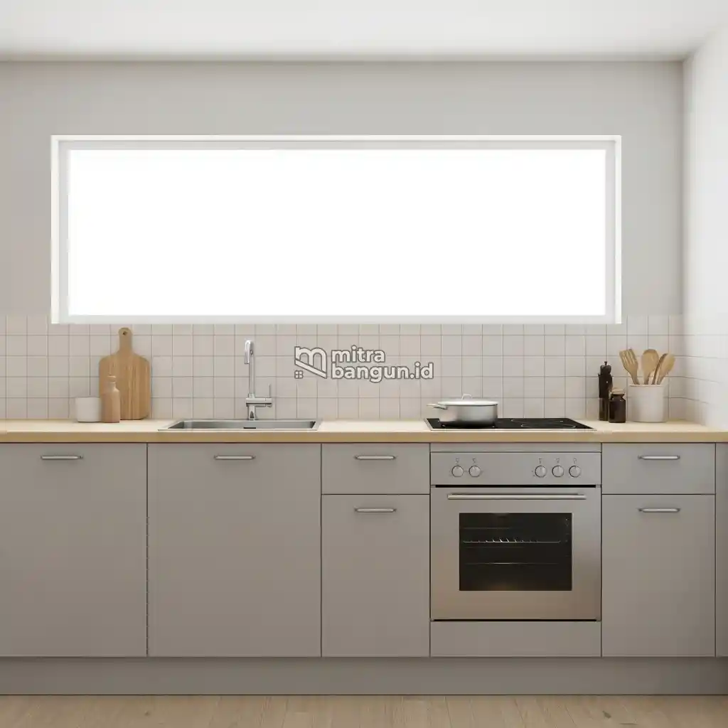 di rumah minimalis estetik ada dapur tanpa kitchen