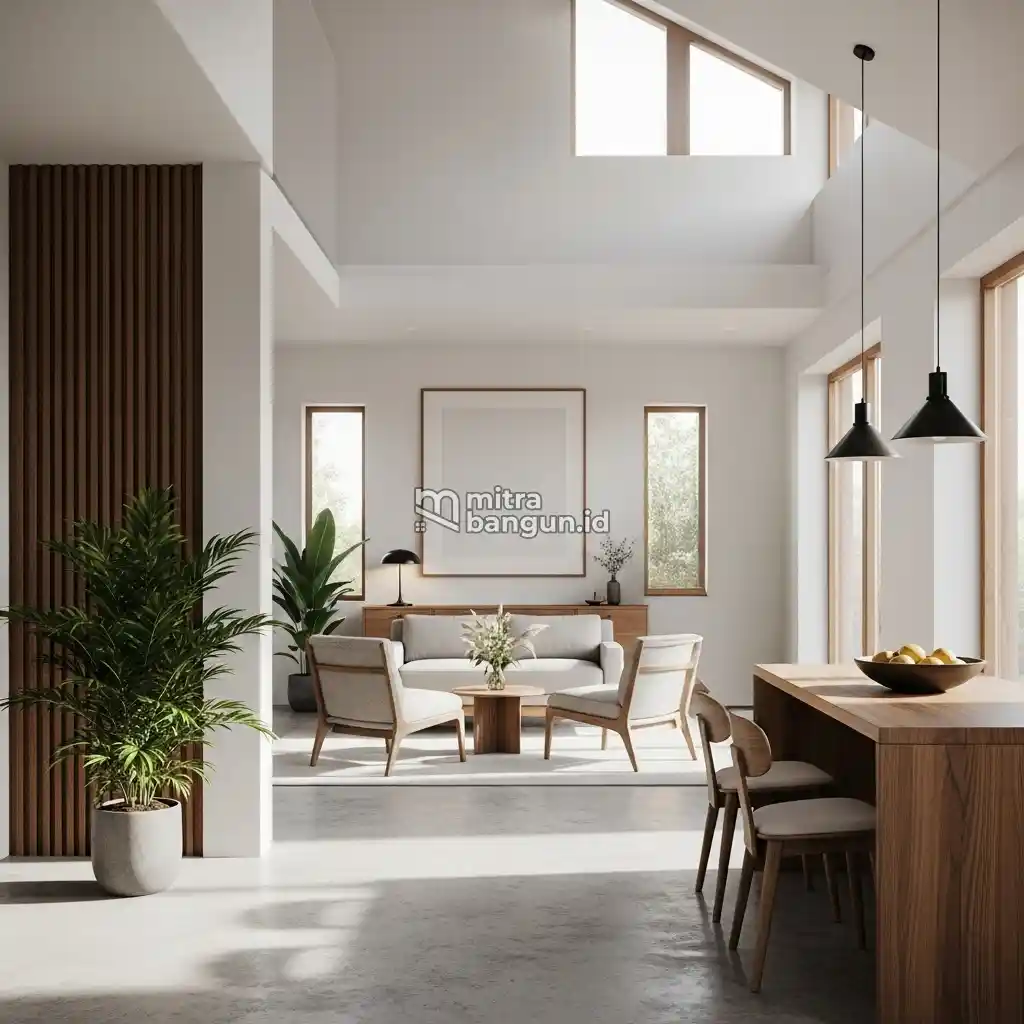 Desain Interior Rumah estetik Minimalis Terbuka