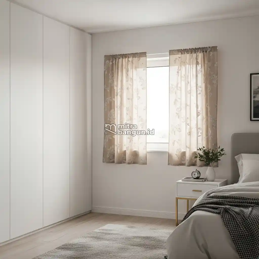 foto Gorden Jendela Kamar Pendek Motif