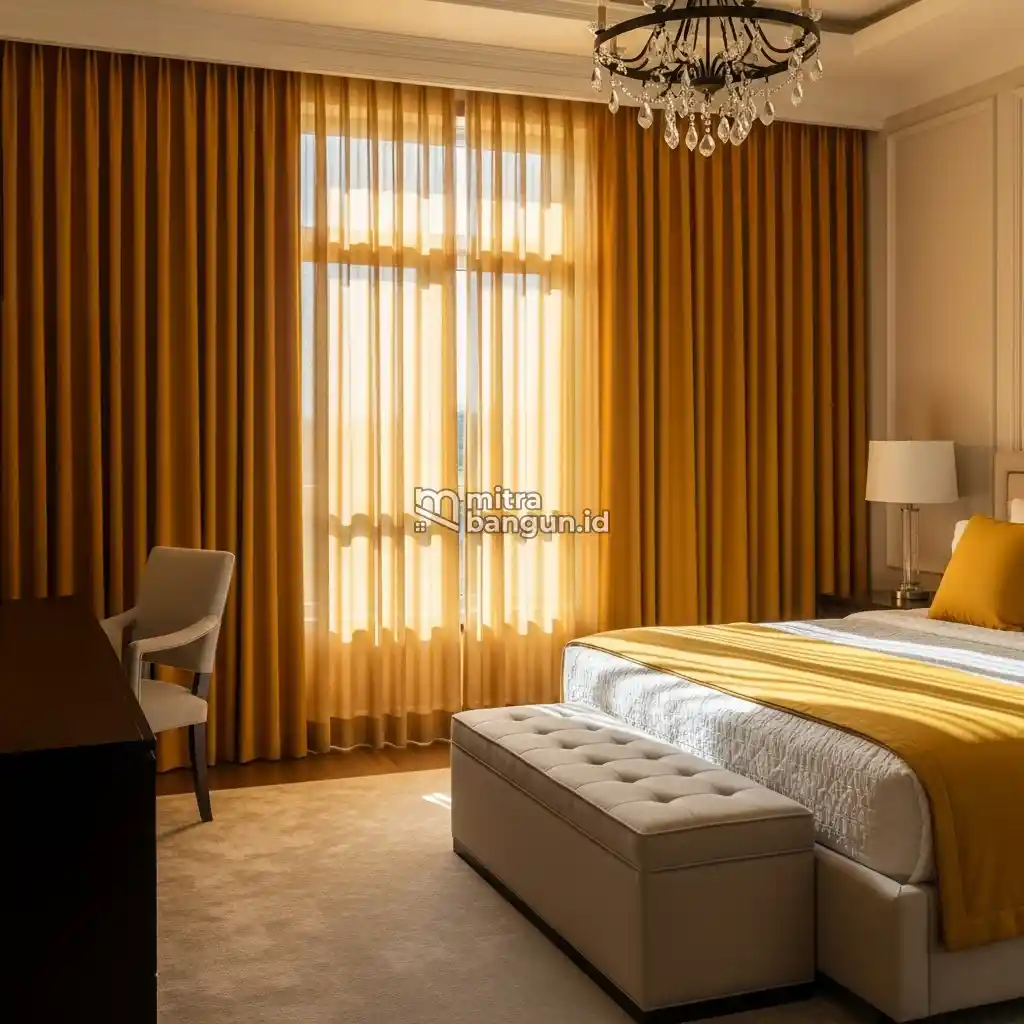 foto Gorden Jendela Kamar Full