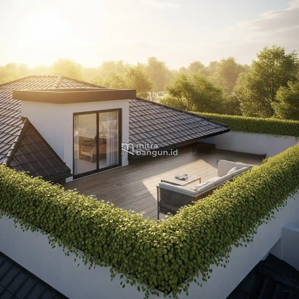 Model Pagar Rooftop Tanaman Merambat