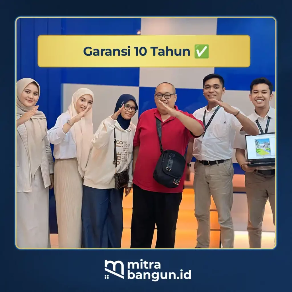 Dapat garansi 10 tahun dari kontraktor bekasi