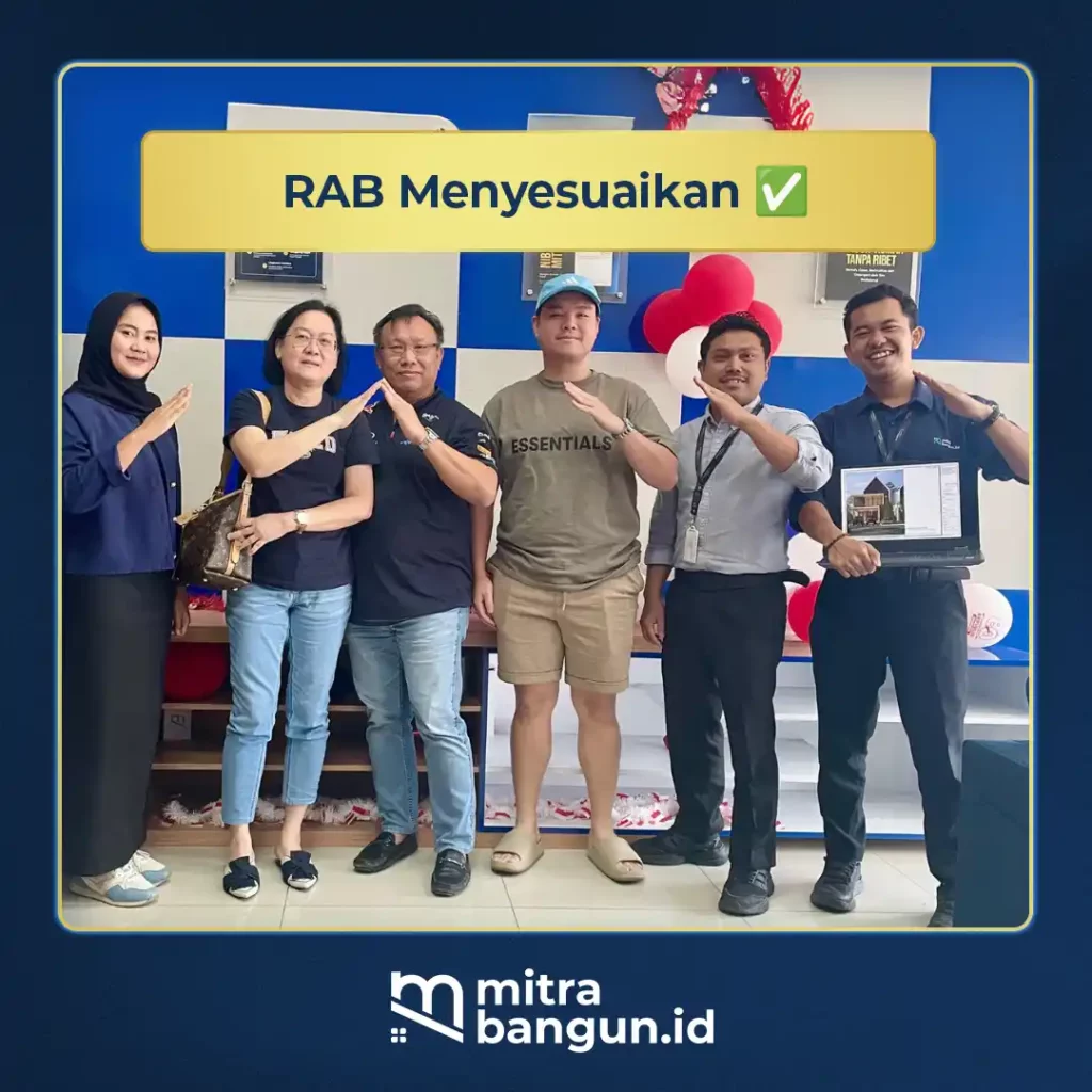 RAB jasa bangun rumah bekasi bisa menyesuaikan