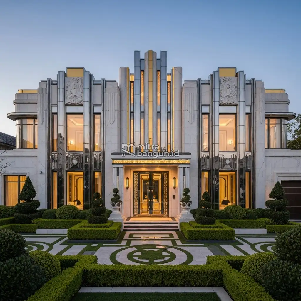 Rumah Mewah dengan konsep Art Deco