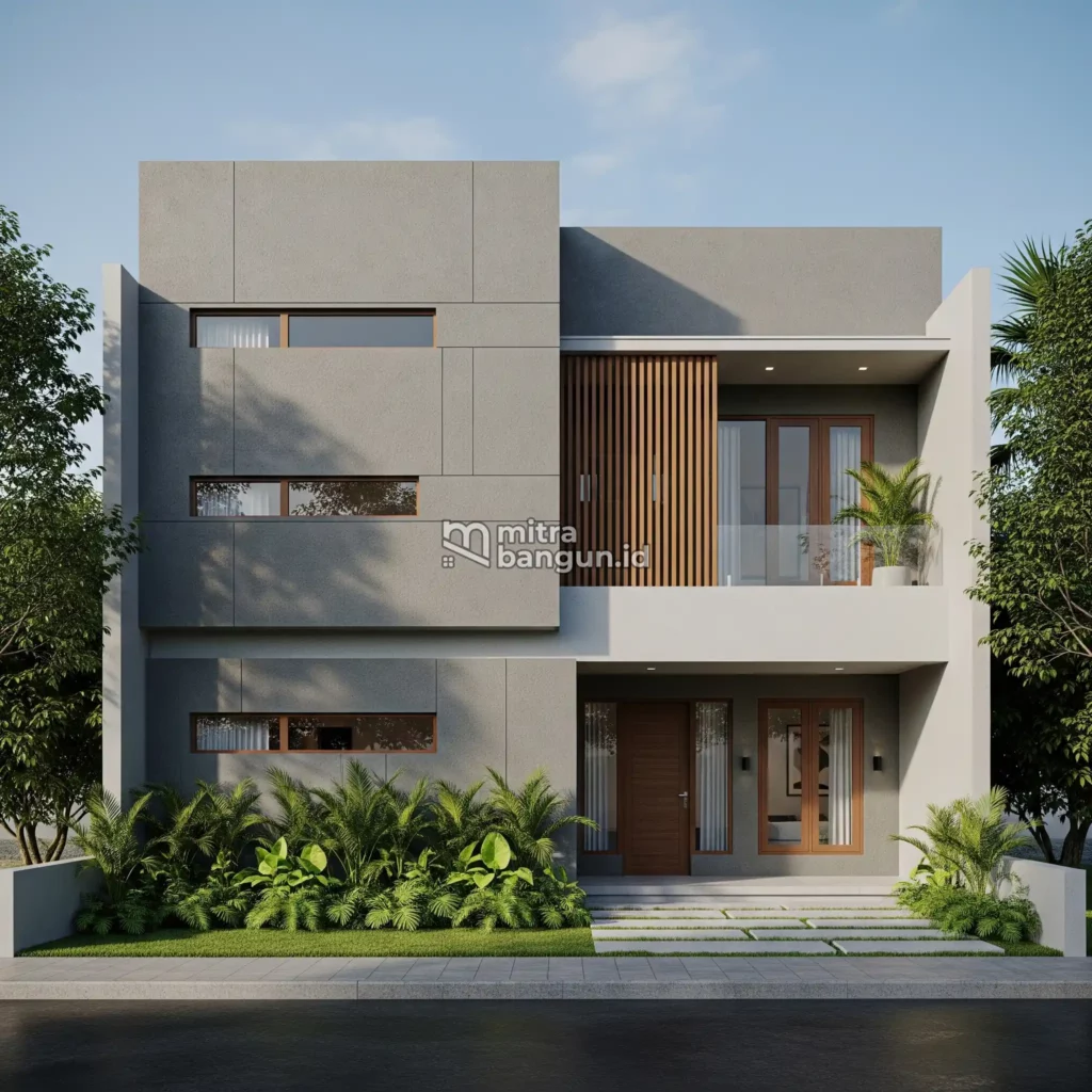 Desain Rumah Minimalis dengan Garis Geometris