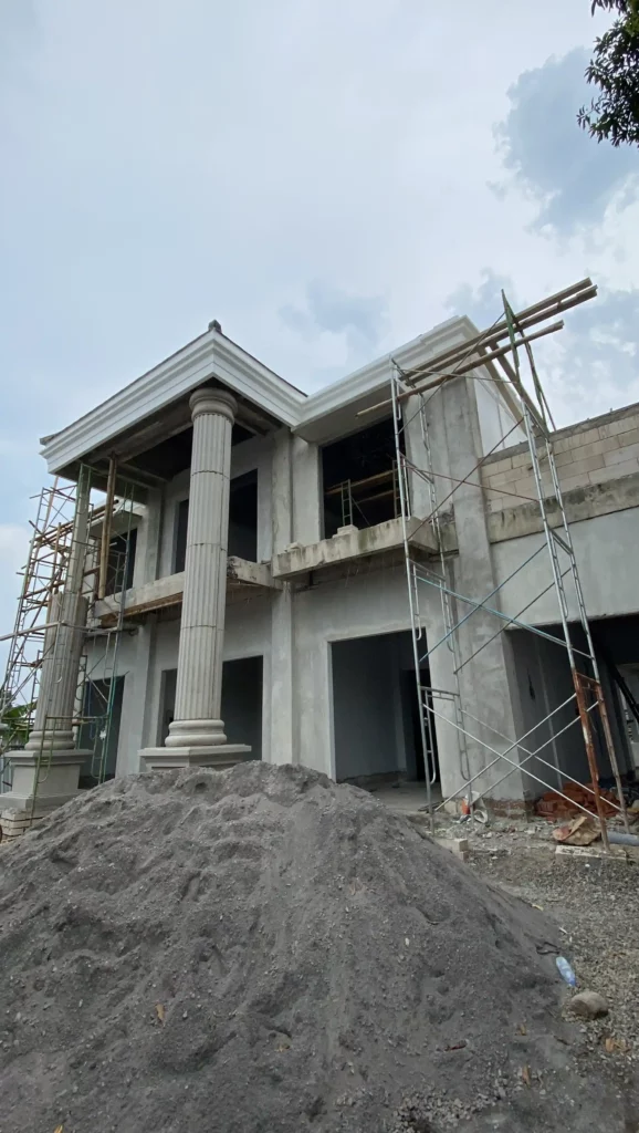 fasad rumah 50 sudah terlihat