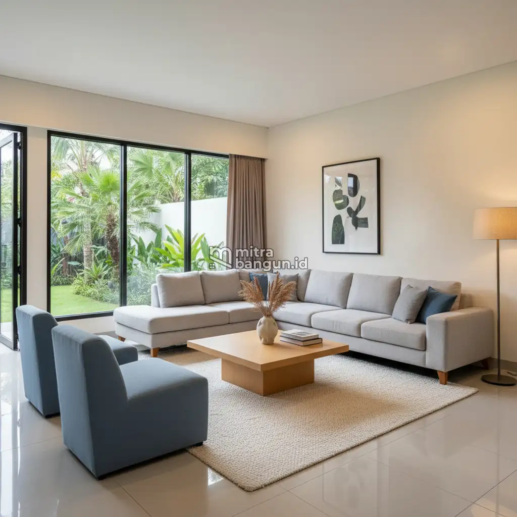 Desain Interior Ruang Tamu Minimalis Modern
