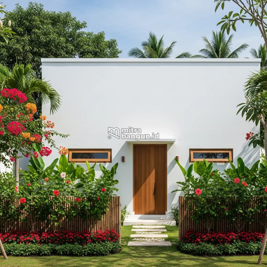 Model Rumah Minimalis 1 Lantai Nuansa Tropis