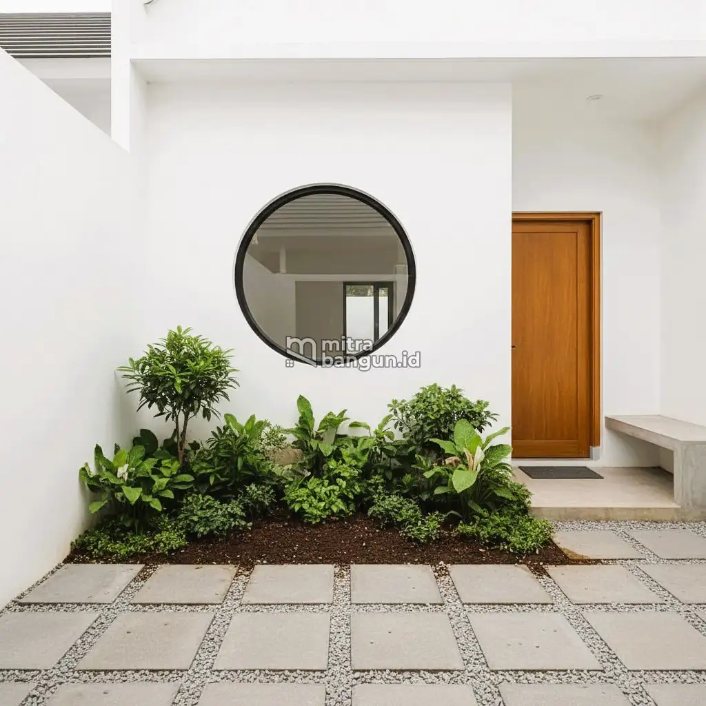 Desain Taman Depan Rumah Minimalis Estetik di Lahan Sempit