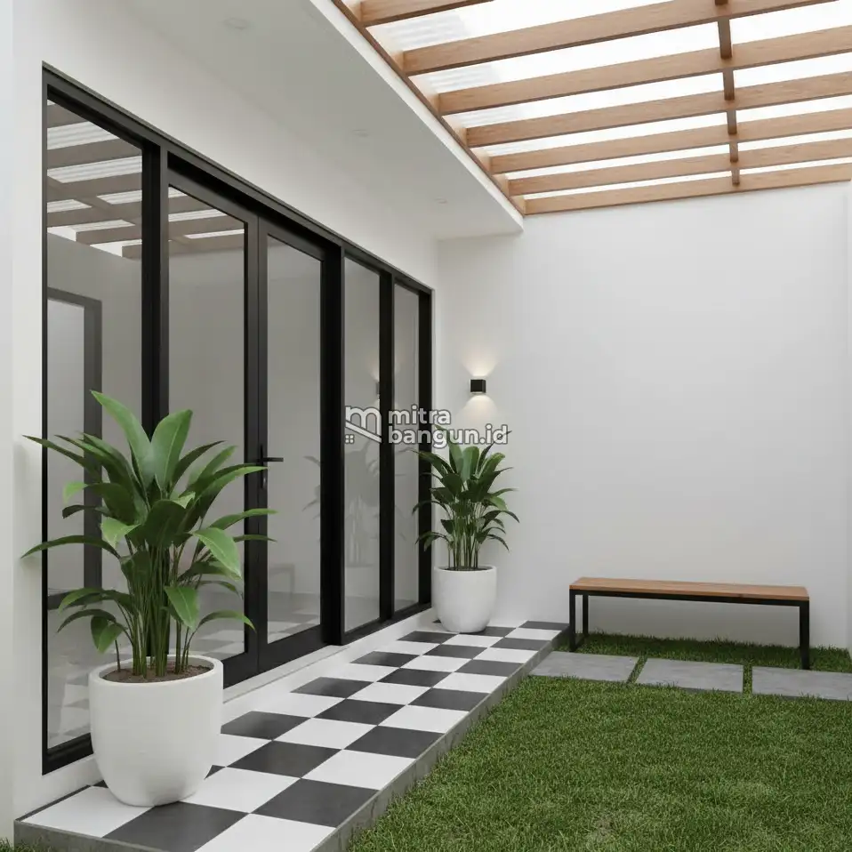 Desain Taman Depan Rumah Minimalis di Lahan Sempit