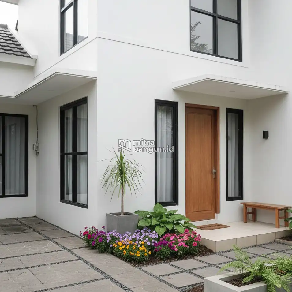 Desain Taman Depan Rumah Simpel di Lahan Sempit