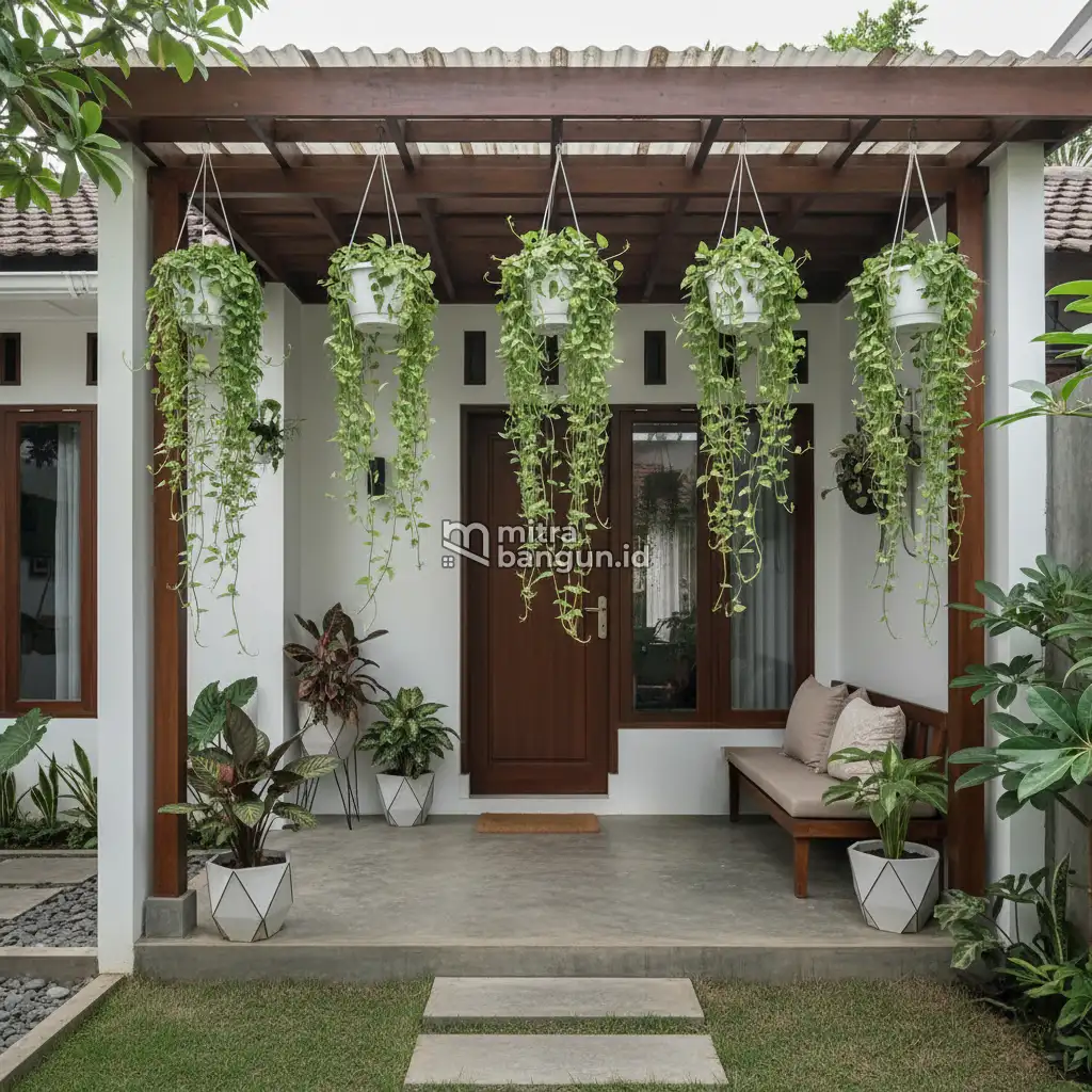 Taman Depan Rumah Pot Gantung