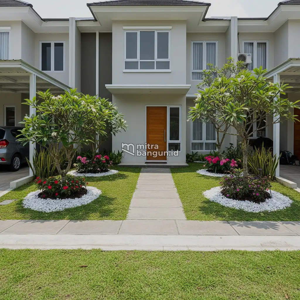 Taman Depan Rumah Tanpa Pagar
