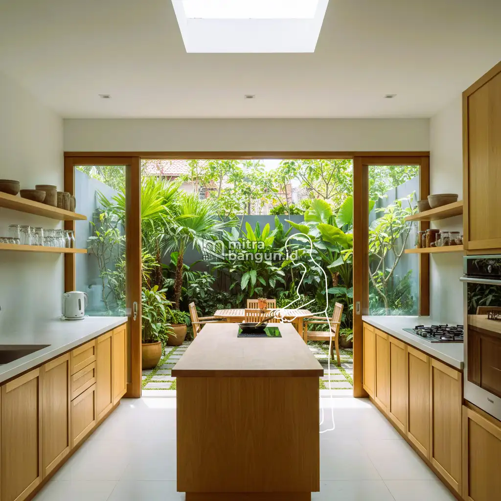Inspirasi Dapur dan Taman Belakang Rumah Gaya Tropis