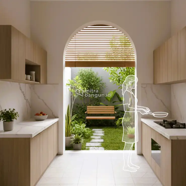Inspirasi Dapur dan Taman Belakang Sederhana