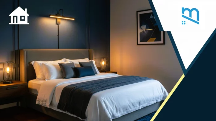 kamar warna biru